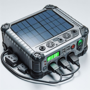 A portable solar generator.